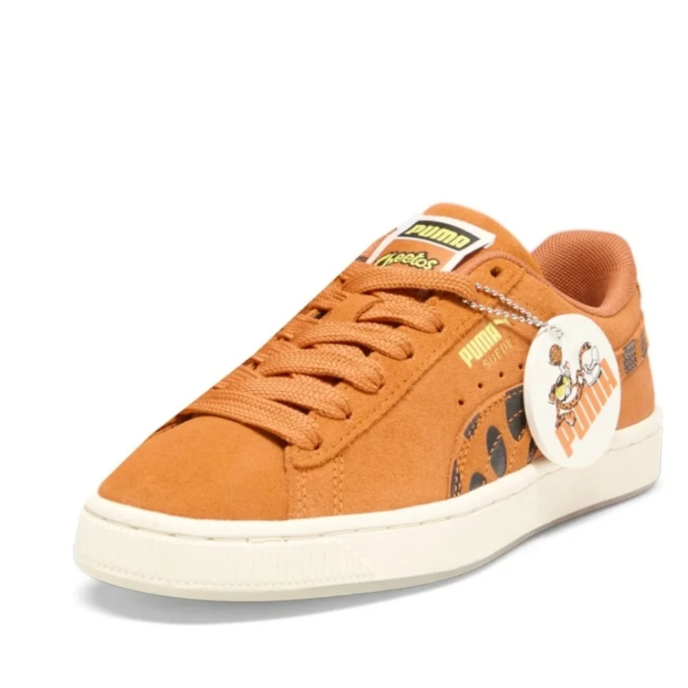 PUMA Suede X Cheetos Boys Youth Orange Lace-Up Sneakers Casual Shoes 398854 01